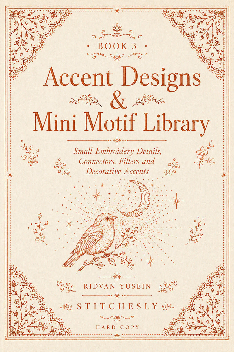 Accent Designs And Mini Motif Library 3 Book from Accent Designs & Mini Motif Library Book 3, a digital embroidery design reference for machine embroidery designs, embroidery patterns and small motif and accent designs.