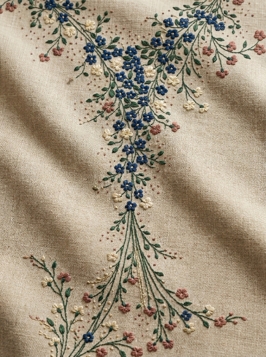 An Archival Embroidery Pattern Book from Necklines & Collars Embroidery Book 3, a digital embroidery design reference for machine embroidery designs, embroidery patterns and garment placement ideas.