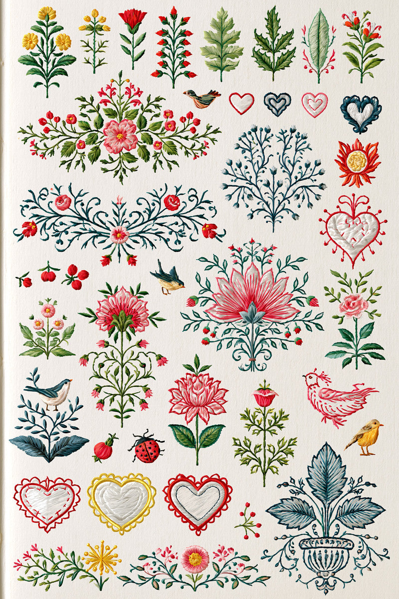 Appliqu Compatible Embroidery Pattern Book from Appliqué Compatible Designs Book 3, a digital embroidery design reference for machine embroidery designs, embroidery patterns and embroidery design reference.