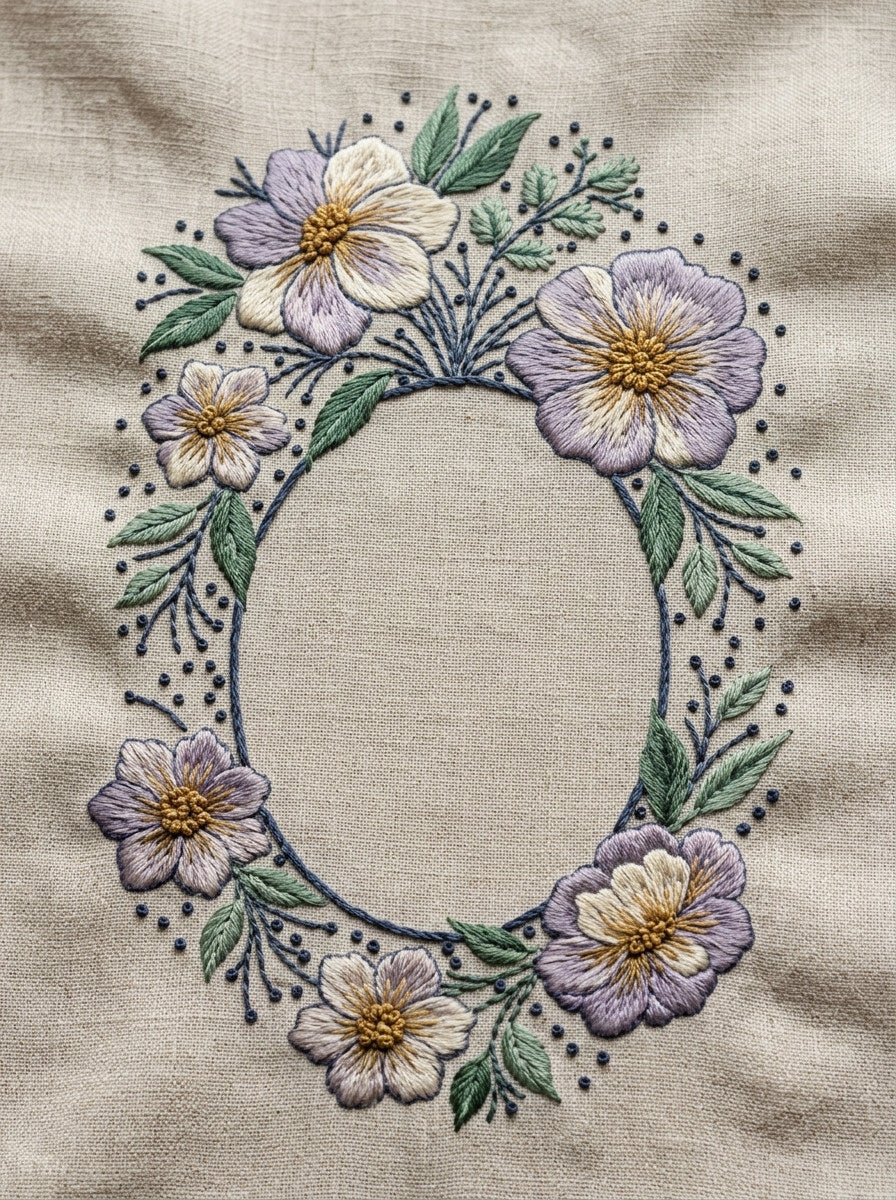 Appliqu Monogram Frame Appliqu Compatible from Appliqué Compatible Designs Book 4, a digital embroidery design reference for machine embroidery designs, embroidery patterns and frames and monogram spaces.