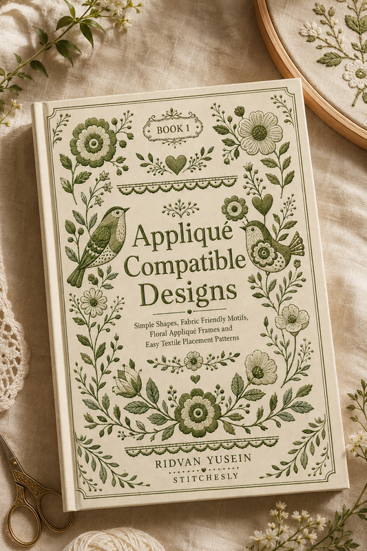 Appliqué Compatible Designs - Book 1 | Digital PDF Embroidery Design Book