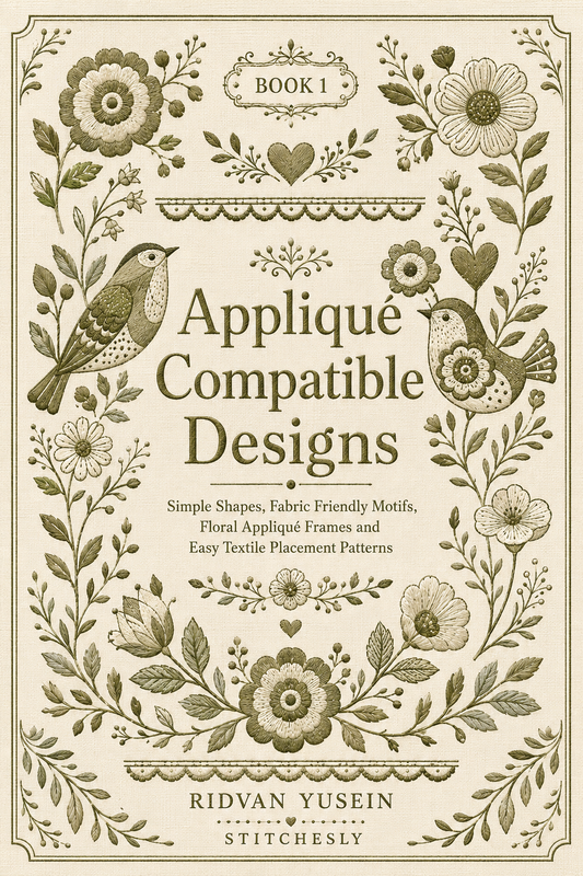 Appliqué Compatible Designs - Book 1 | Digital PDF Embroidery Design Book