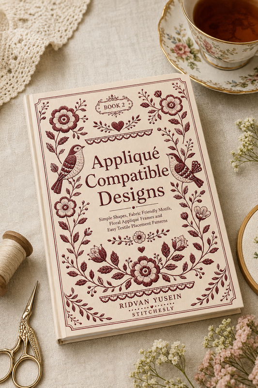 Appliqué Compatible Designs - Book 2 | Digital PDF Embroidery Design Book