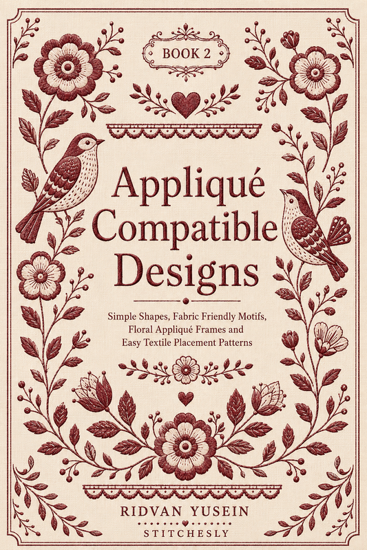 Appliqué Compatible Designs - Book 2 | Digital PDF Embroidery Design Book