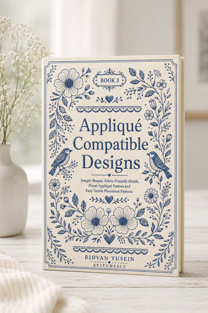 Applique Compatible Designs 3 Book 02 from Appliqué Compatible Designs Book 3, a digital embroidery design reference for machine embroidery designs, embroidery patterns and embroidery design reference.