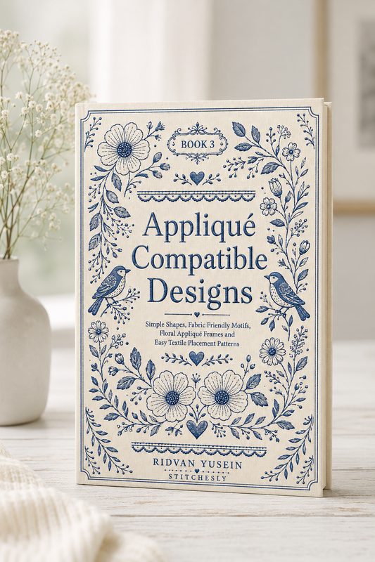 Appliqué Compatible Designs - Book 3 | Digital PDF Embroidery Design Book