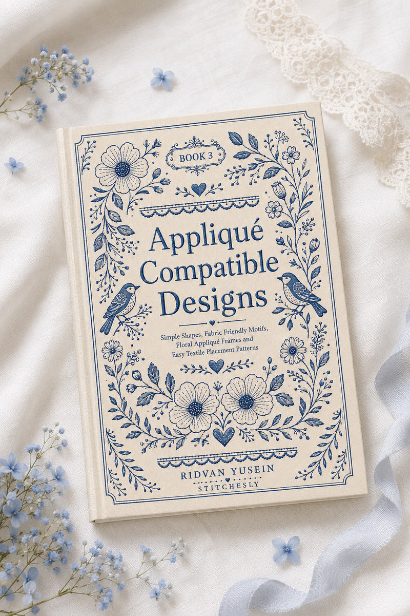 Applique Compatible Designs 3 Book 03 from Appliqué Compatible Designs Book 3, a digital embroidery design reference for machine embroidery designs, embroidery patterns and embroidery design reference.