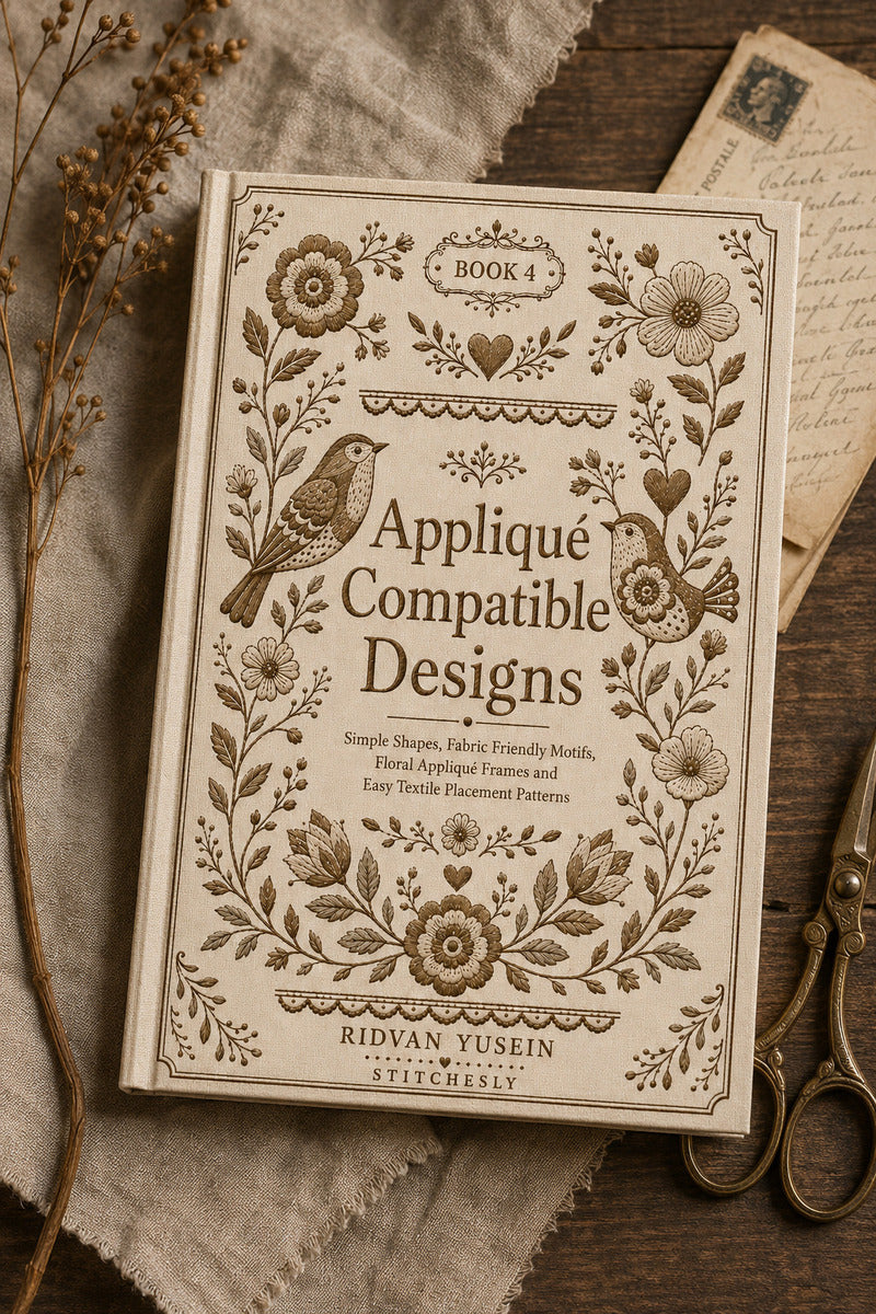 Applique Compatible Designs 4 Book from Appliqué Compatible Designs Book 4, a digital embroidery design reference for machine embroidery designs, embroidery patterns and embroidery design reference.