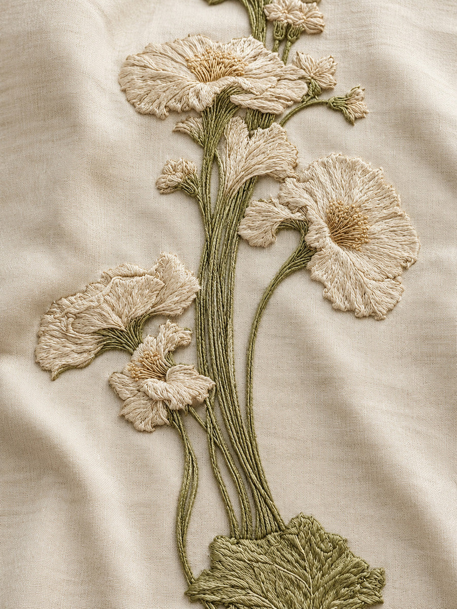 Art Nouveau Curtain Edge Border 02 from Art Nouveau Needlework Book 4, a digital embroidery design reference for machine embroidery designs, embroidery patterns and border and edge embroidery.