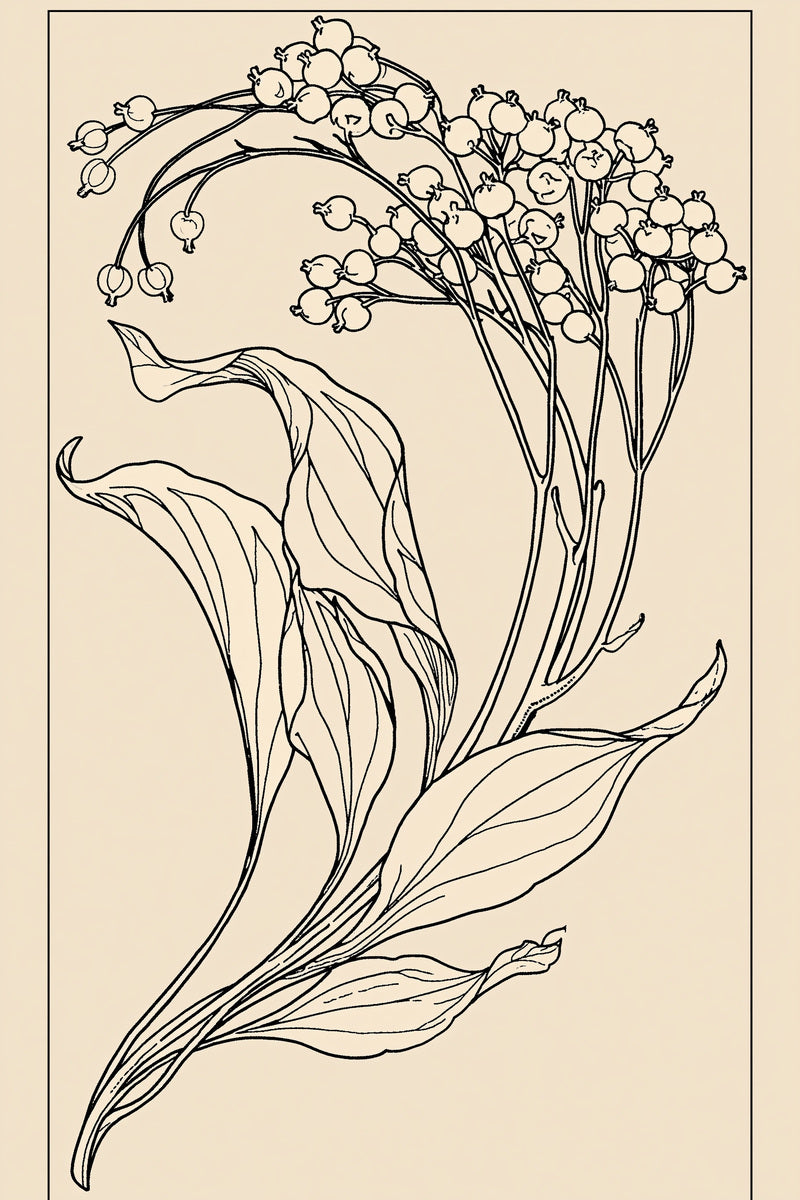 Art Nouveau Kitchen Linen Motif 02 from Art Nouveau Needlework Book 1, a digital embroidery design reference for machine embroidery designs, embroidery patterns and linen and home textile projects.