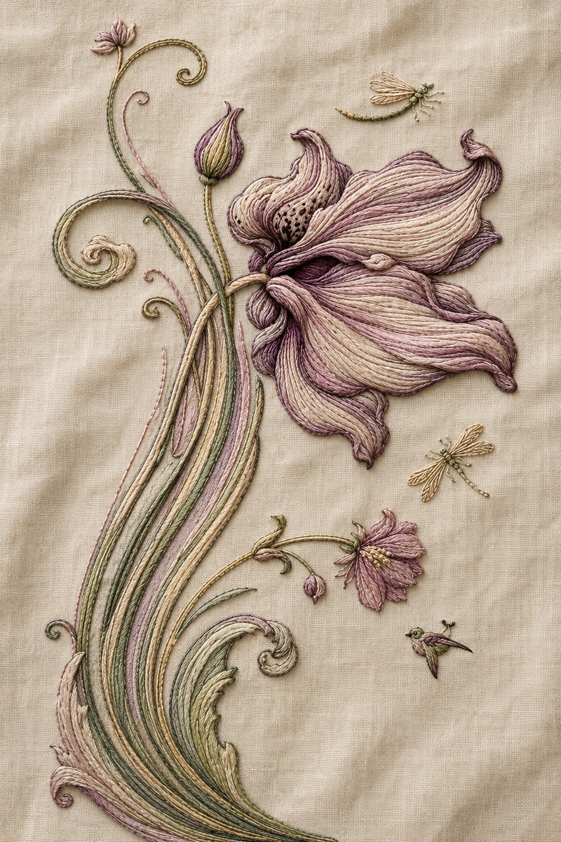 Art Nouveau Mini Accent And from Art Nouveau Needlework Book 4, a digital embroidery design reference for machine embroidery designs, embroidery patterns and small motif and accent designs.