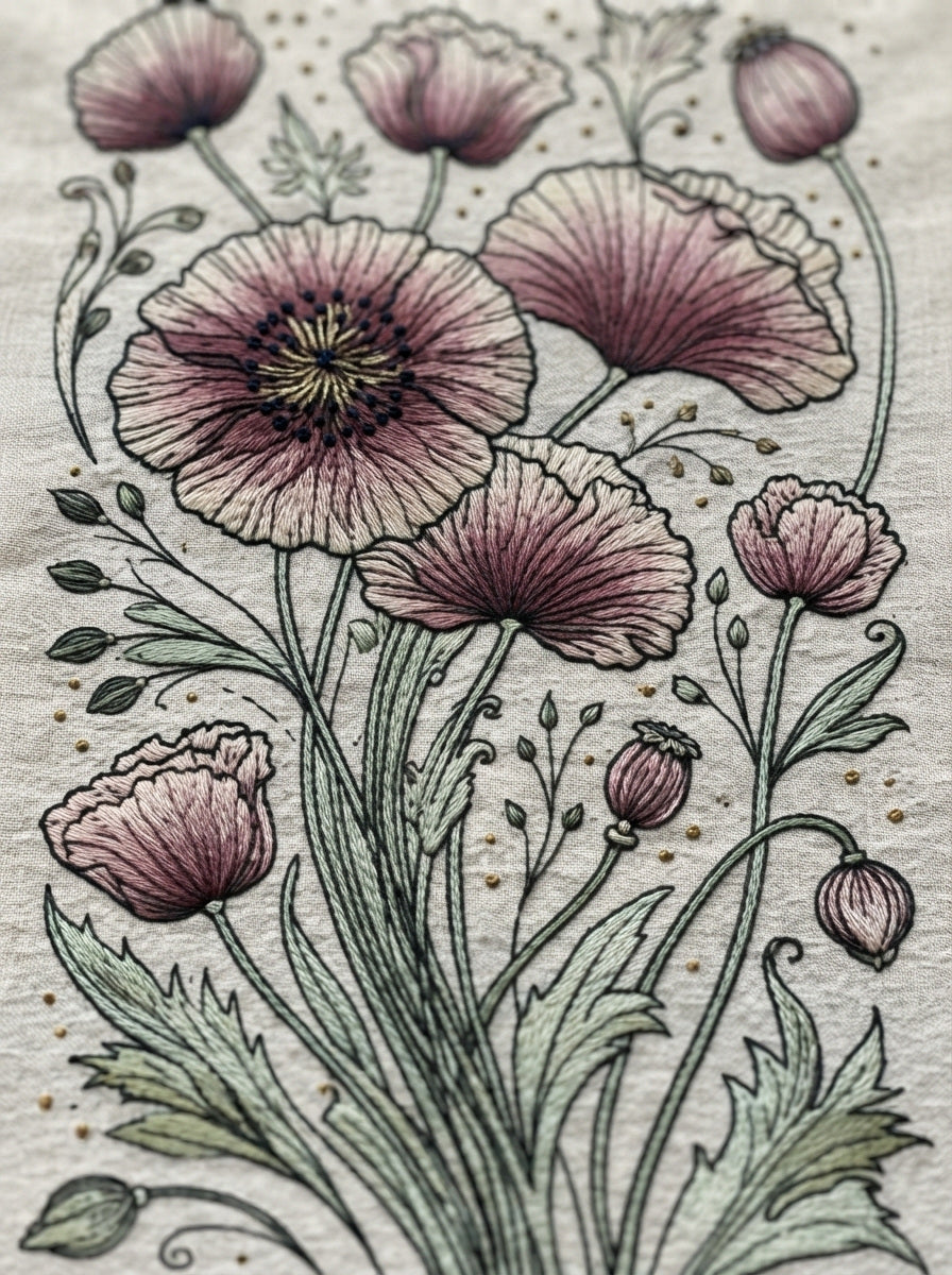 Art Nouveau Mini Floral Library from Art Nouveau Botanical Embroidery Book 1, a digital embroidery design reference for machine embroidery designs, embroidery patterns and small motif and accent designs.