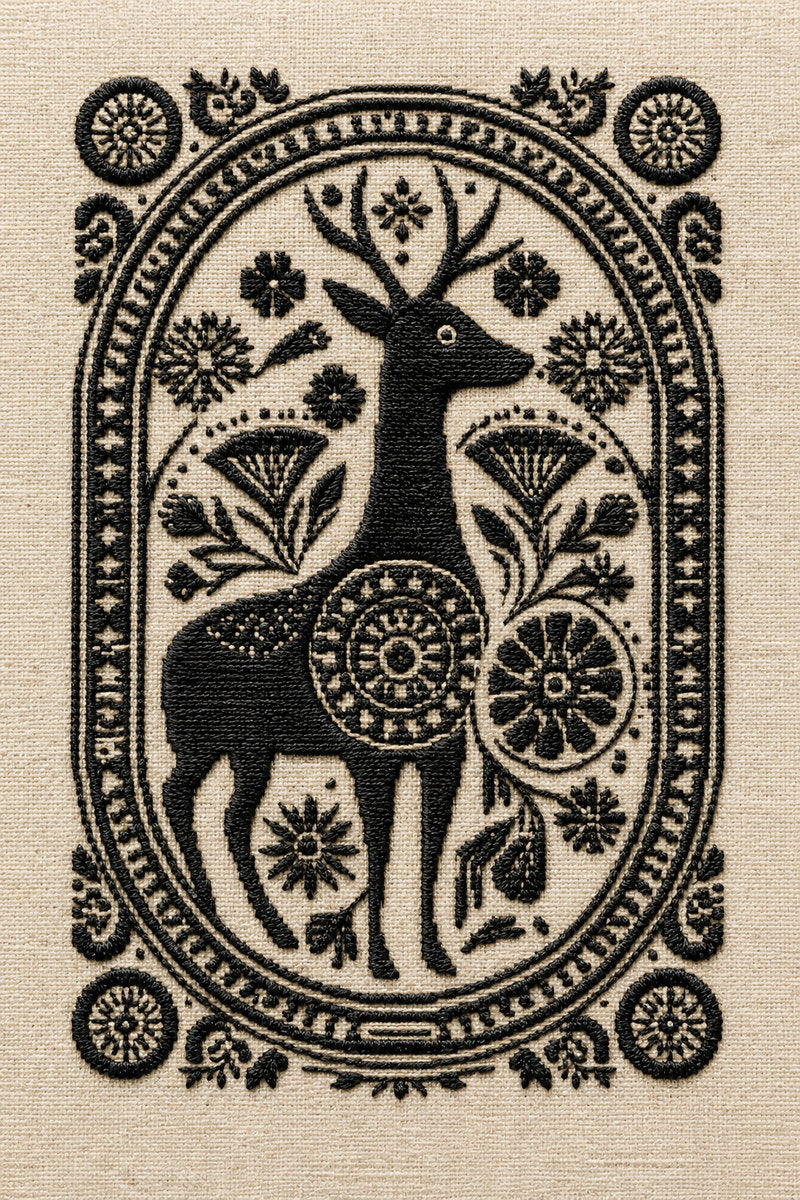 Assisi Colbert Animal Medallion 02 from Colbert Embroidery Studies Book 2, a digital embroidery design reference for machine embroidery designs, embroidery patterns and embroidery design reference.