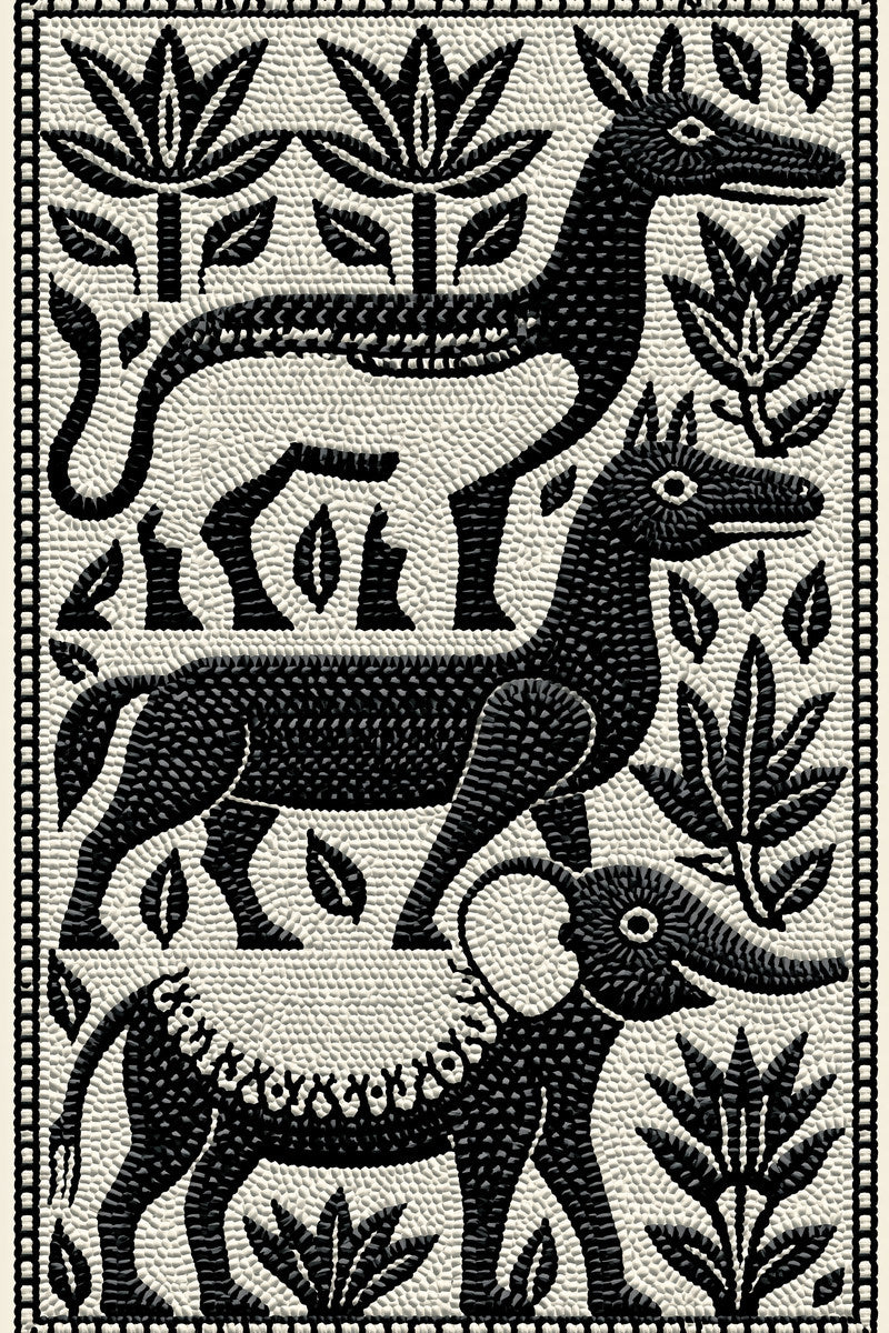 Assisi Inspired Border With Animals from Colbert Embroidery Studies Book 2, a digital embroidery design reference for machine embroidery designs, embroidery patterns and border and edge embroidery.