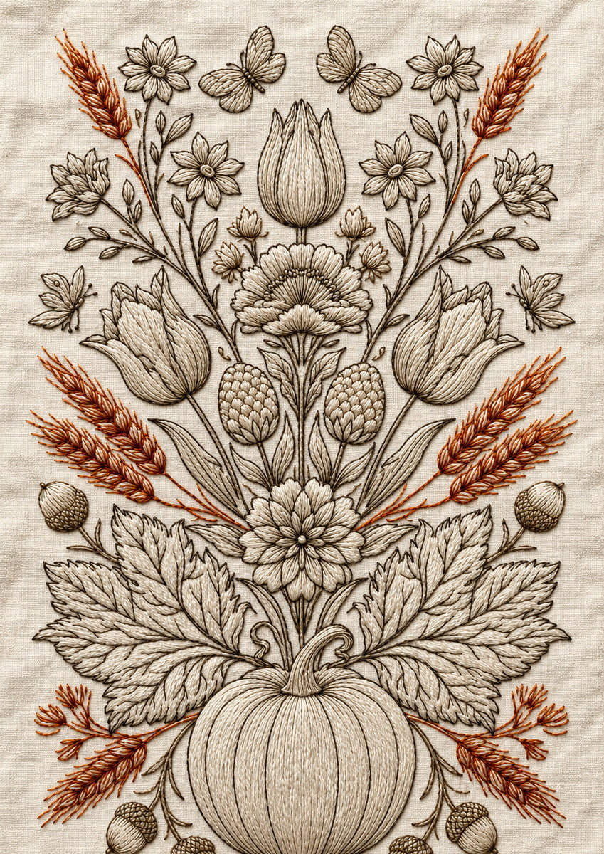Autumn And Spring Modular Kit 1 from Modular & Combine Friendly Embroidery Systems Book 1, a digital embroidery design reference for machine embroidery designs, embroidery patterns and embroidery design reference.