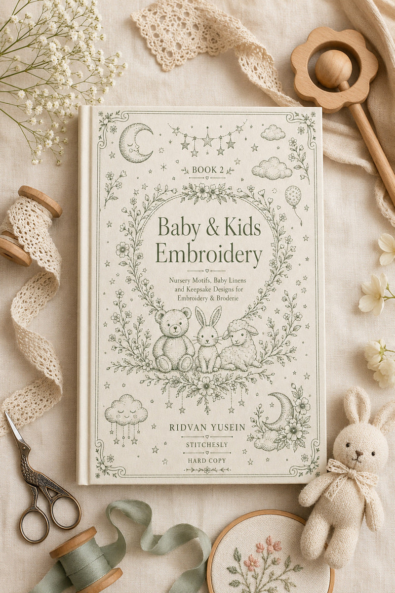 Baby And Kids Embroidery 2 Book 02 from Baby & Kids Embroidery Book 2, a digital embroidery design reference for machine embroidery designs, embroidery patterns and baby and keepsake embroidery.