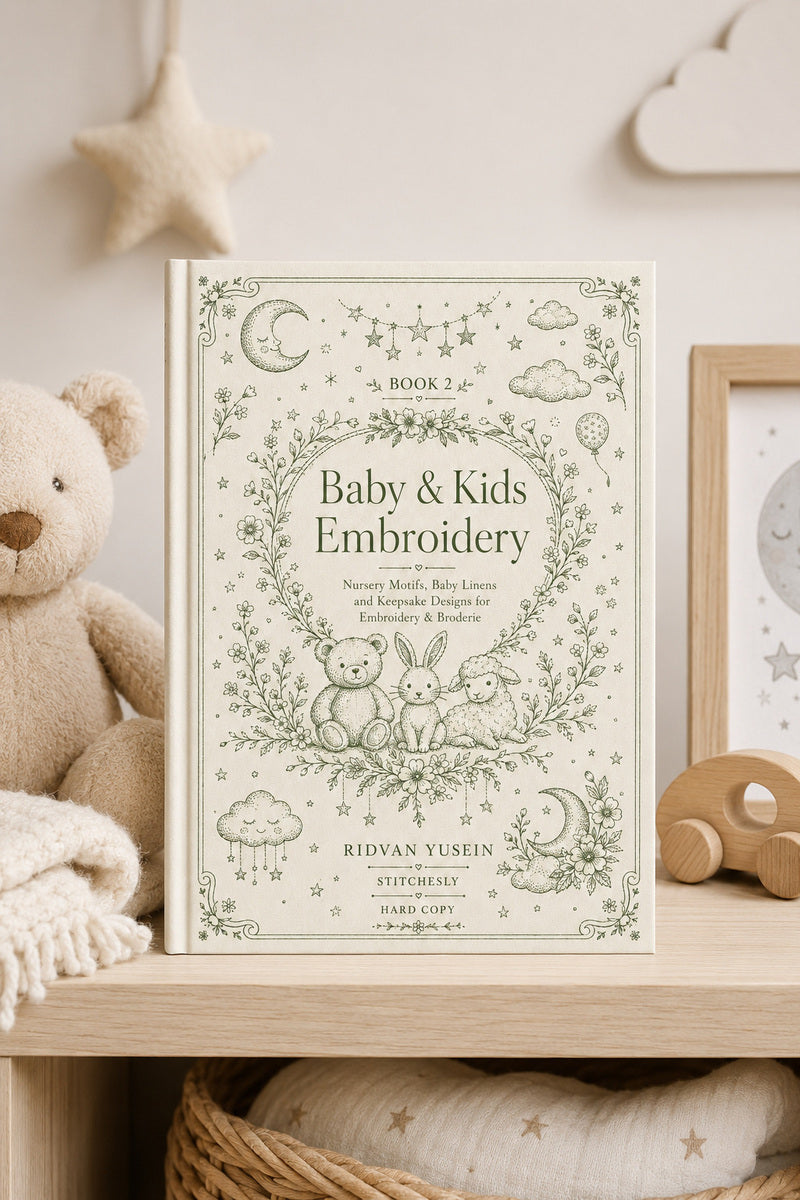 Baby And Kids Embroidery 2 Book from Baby & Kids Embroidery Book 2, a digital embroidery design reference for machine embroidery designs, embroidery patterns and baby and keepsake embroidery.