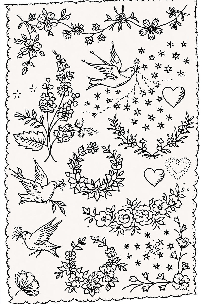 Baby And Wedding Modular Crossover from Modular & Combine Friendly Embroidery Systems Book 4, a digital embroidery design reference for machine embroidery designs, embroidery patterns and baby and keepsake embroidery.
