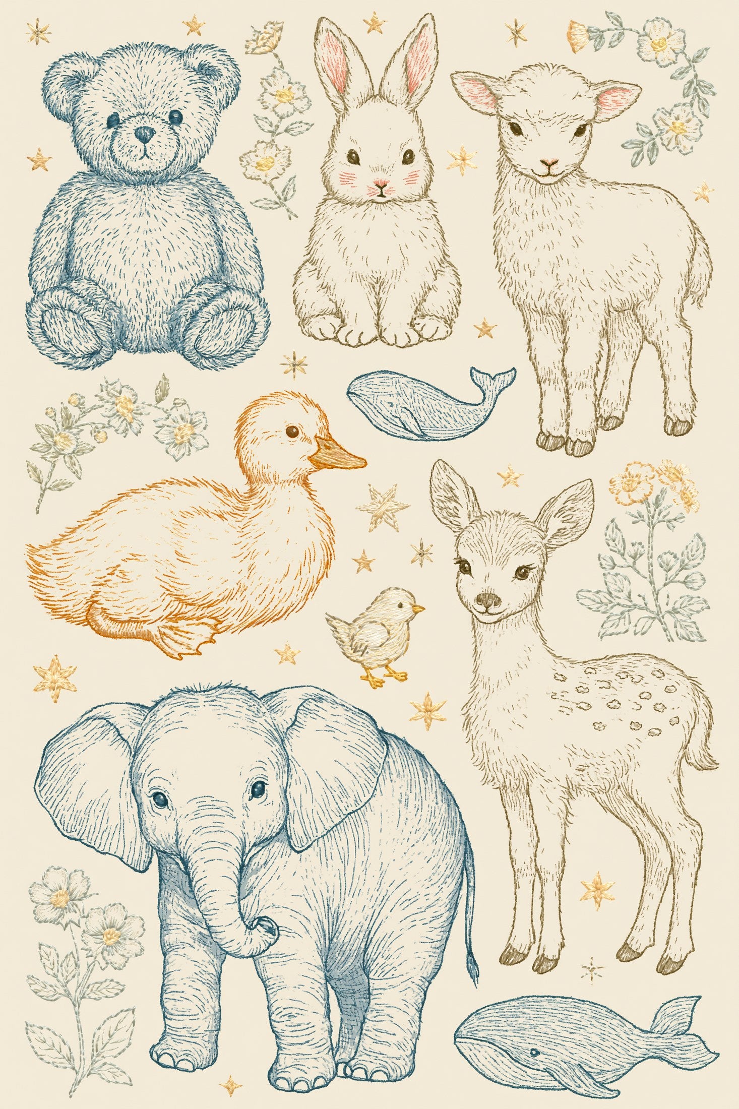 Digital PDF embroidery design bundle cover preview for Seasonal & Sentimental Motifs Bundle 3, featuring curated embroidery patterns, motif library references and textile design… - preview 17