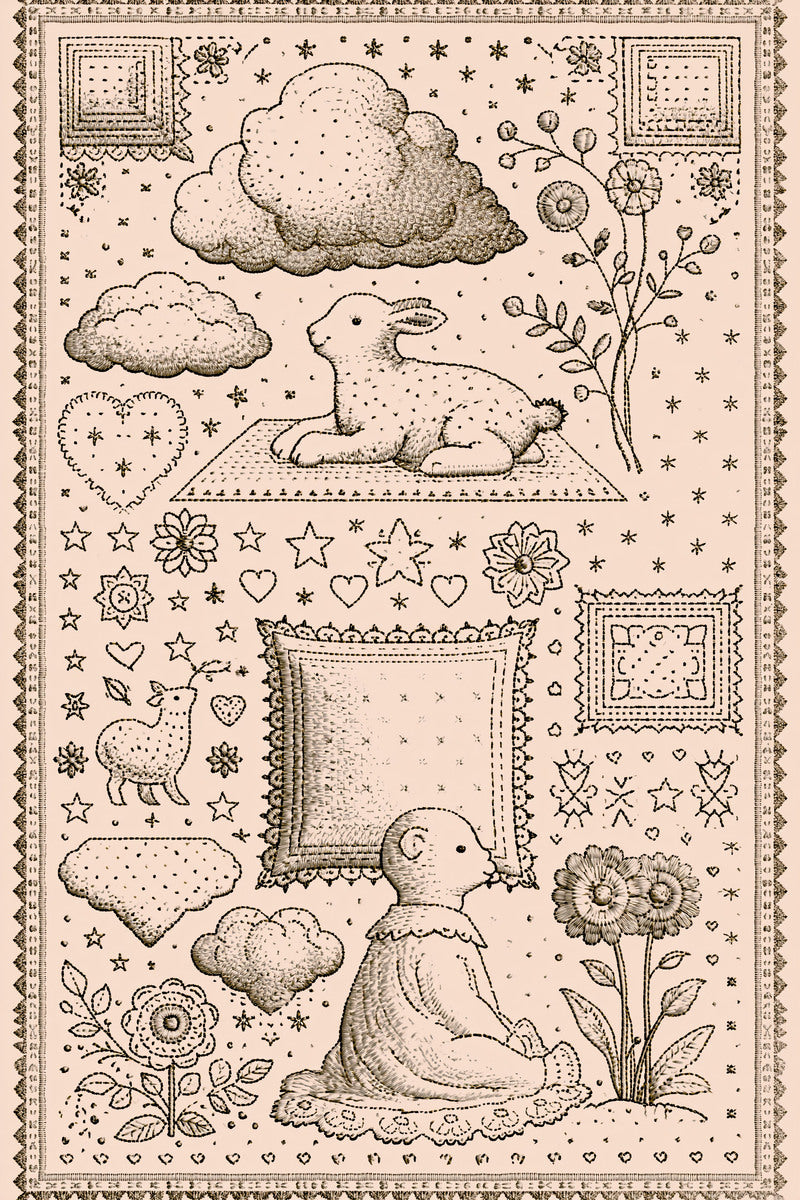 Baby Blanket And Linen Library from Baby & Kids Embroidery Book 2, a digital embroidery design reference for machine embroidery designs, embroidery patterns and linen and home textile projects.
