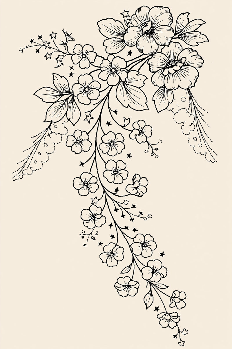 Baby Blanket Corner Motif Baby from Baby & Kids Embroidery Book 1, a digital embroidery design reference for machine embroidery designs, embroidery patterns and corner embroidery.