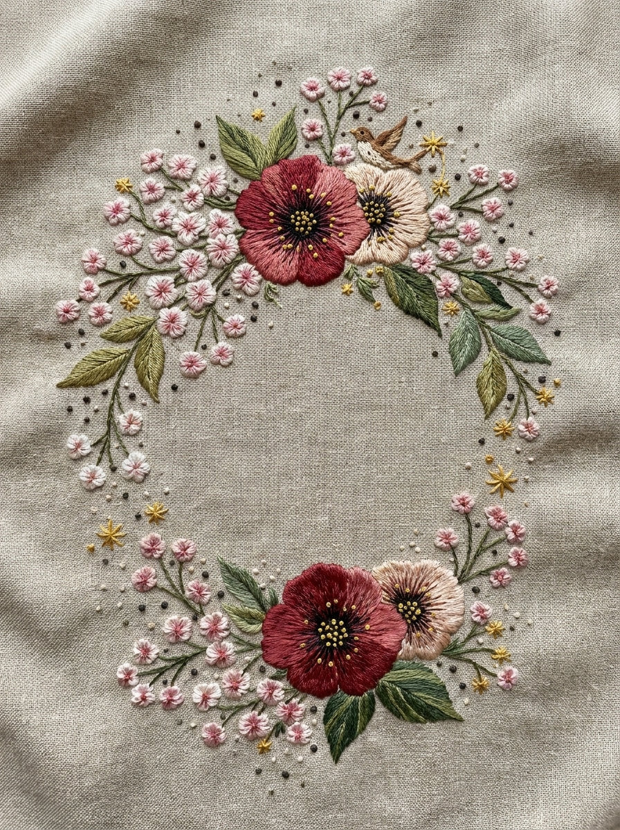 Baby Blessing Floral Wreath Baby And Kids 2 Png from Baby & Kids Embroidery Book 2, a digital embroidery design reference for machine embroidery designs, embroidery patterns and frames and monogram spaces.