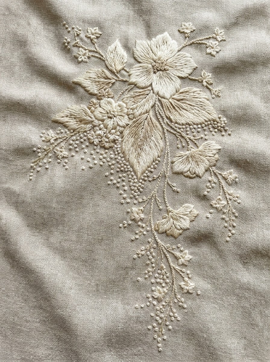 Digital PDF embroidery design bundle cover preview for Lace, Whitework & Delicate Detail Bundle 1, featuring curated embroidery patterns, motif library references and textile… - preview 23