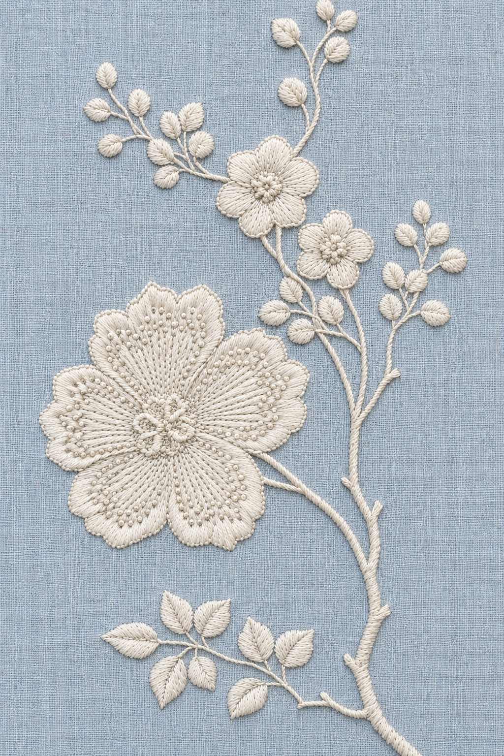 Baby Linen Whitework Motif | French Embroidery & La Broderie Blanche Book 5 | Hand embroidery example