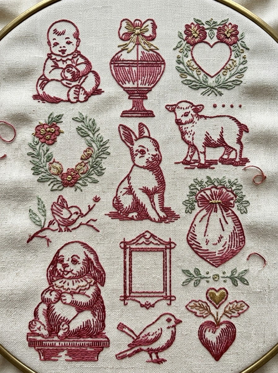 Redwork Embroidery Collection Book 31 Product Book 2 digital PDF embroidery design book - product image 23