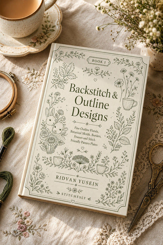 Backstitch And Outline Designs 1 Book 02 from Backstitch & Outline Designs Book 1, a digital embroidery design reference for machine embroidery designs, embroidery patterns and embroidery design reference.