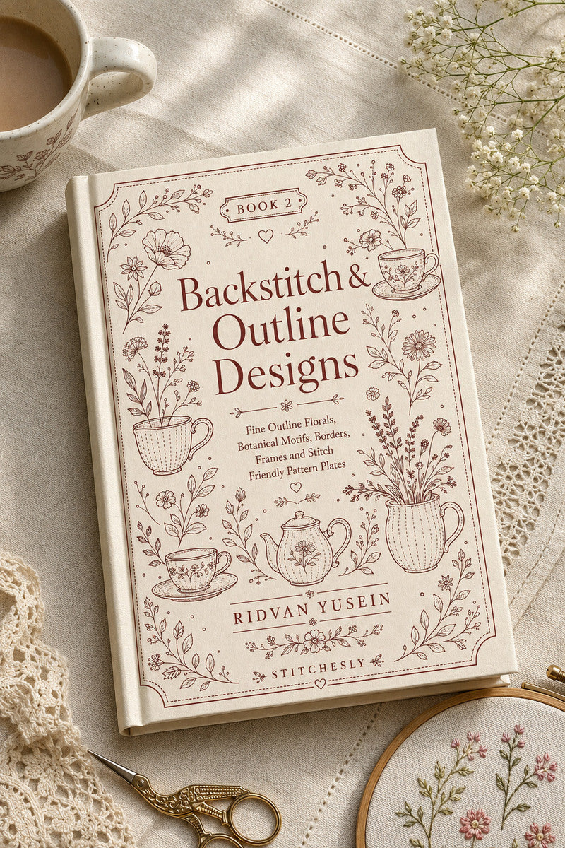 Backstitch And Outline Designs 2 Book 02 from Backstitch & Outline Designs Book 2, a digital embroidery design reference for machine embroidery designs, embroidery patterns and embroidery design reference.