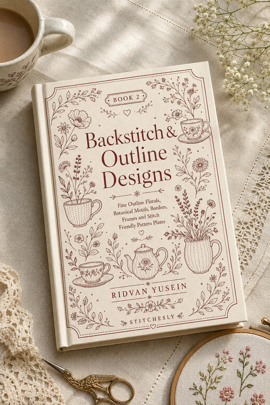 Backstitch And Outline Designs 2 Book 02 from Backstitch & Outline Designs Book 2, a digital embroidery design reference for machine embroidery designs, embroidery patterns and embroidery design reference.