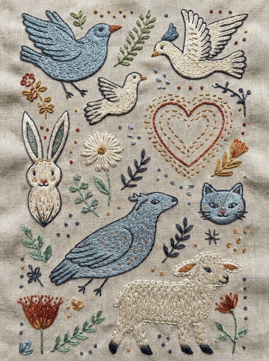 Backstitch And Outline Embroidery Pattern 2 from Backstitch & Outline Designs Book 2, a digital embroidery design reference for machine embroidery designs, embroidery patterns and embroidery design reference.