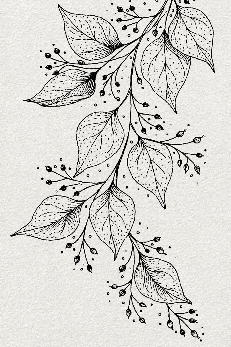 Backstitch Cuff Leaf Border Backstitch from Backstitch & Outline Designs Book 2, a digital embroidery design reference for machine embroidery designs, embroidery patterns and border and edge embroidery.