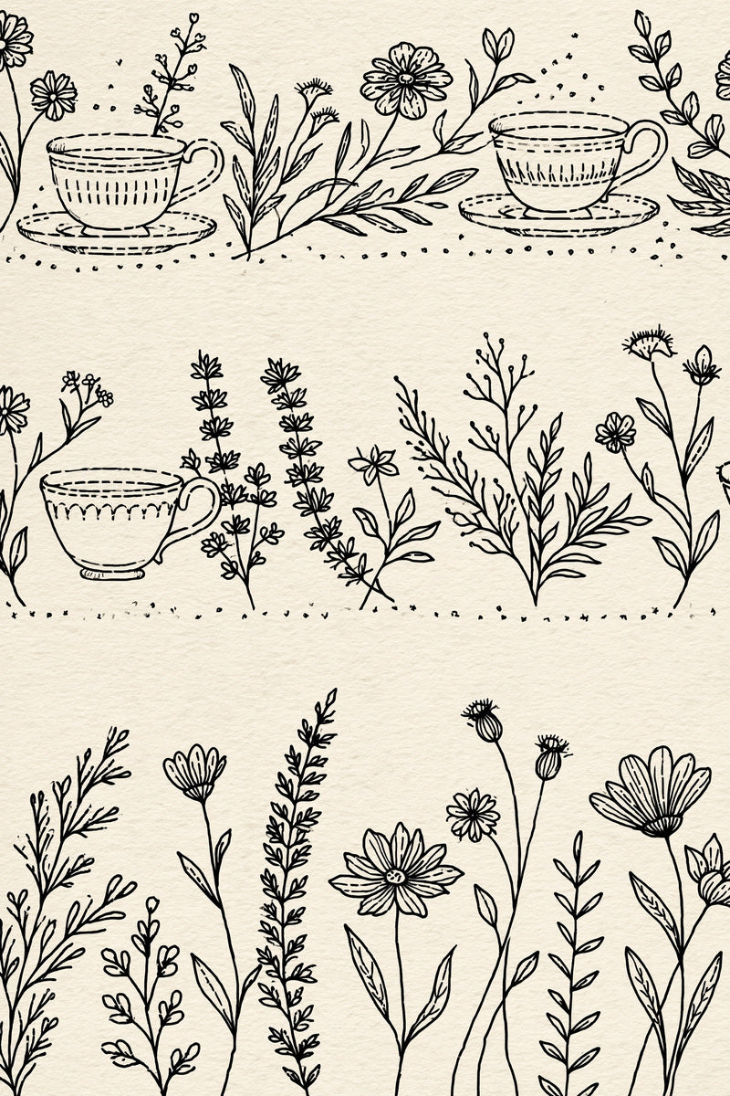 Backstitch Kitchen Towel Border Backstitc from Backstitch & Outline Designs Book 3, a digital embroidery design reference for machine embroidery designs, embroidery patterns and border and edge embroidery.