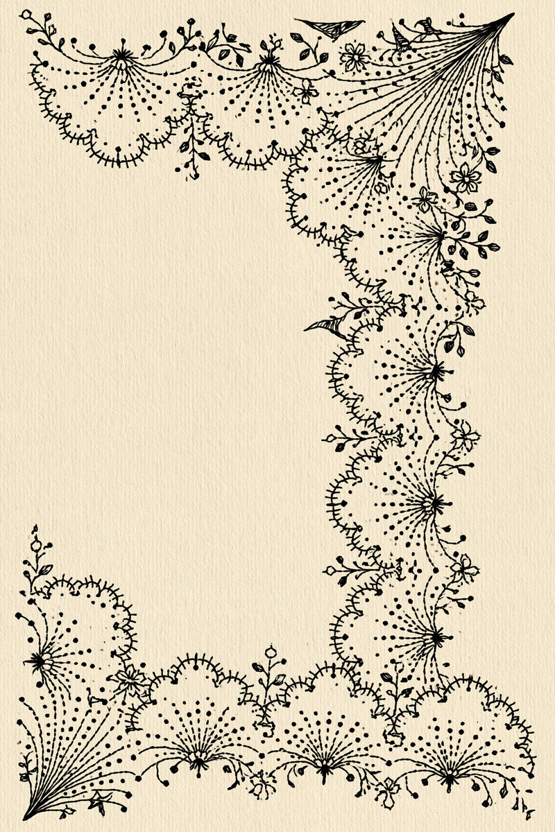 Backstitch Scalloped Border Backstitch And from Backstitch & Outline Designs Book 3, a digital embroidery design reference for machine embroidery designs, embroidery patterns and border and edge embroidery.