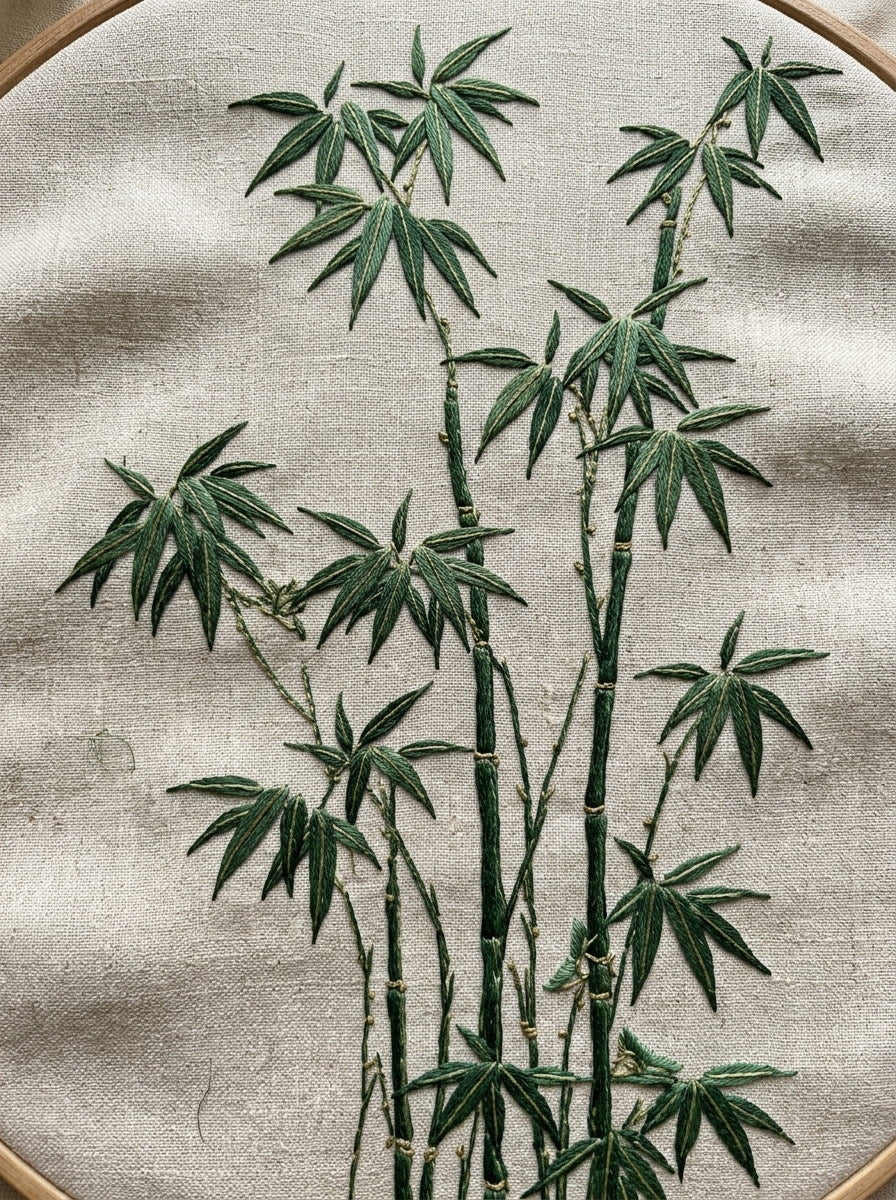 Bamboo Border Unit East Asian from East Asian Inspired Embroidery Book 1, a digital embroidery design reference for machine embroidery designs, embroidery patterns and border and edge embroidery.