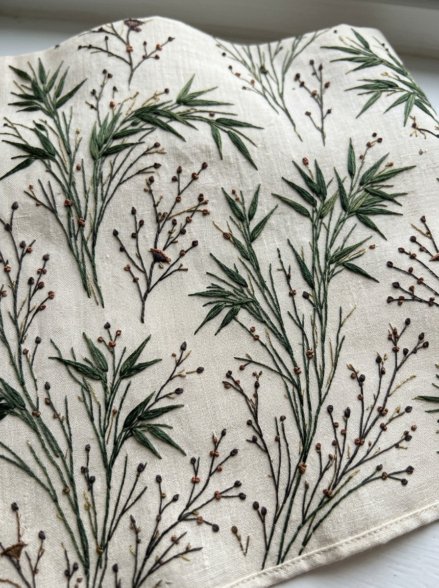 Bamboo Sprigs Branches And Minimal 02 from East Asian Inspired Embroidery Book 5, a digital embroidery design reference for machine embroidery designs, embroidery patterns and small motif and accent designs.