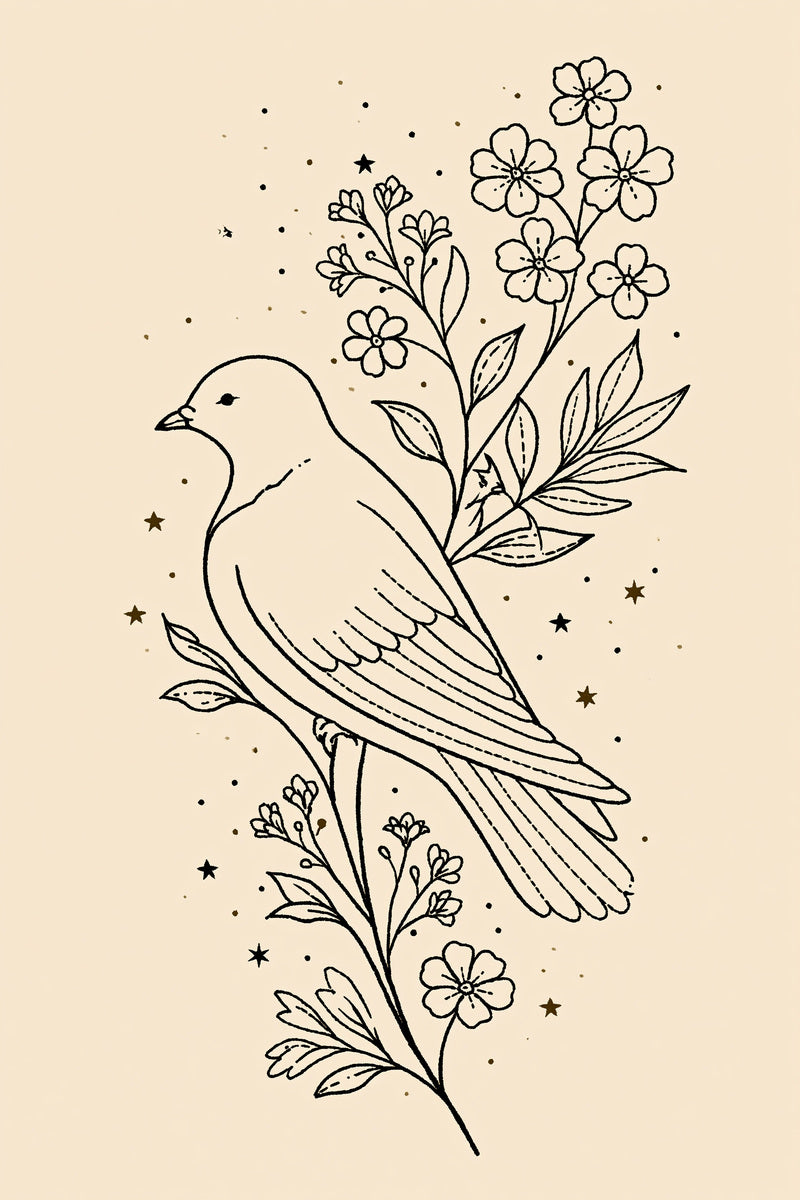 Baptism Dove Keepsake Motif Baby from Baby & Kids Embroidery Book 3, a digital embroidery design reference for machine embroidery designs, embroidery patterns and baby and keepsake embroidery.