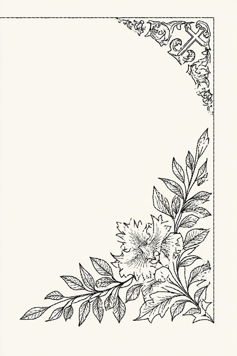 Baptism Linen Corner from Church Embroidery & Sacred Ornament Book 4, a digital embroidery design reference for machine embroidery designs, embroidery patterns and corner embroidery.