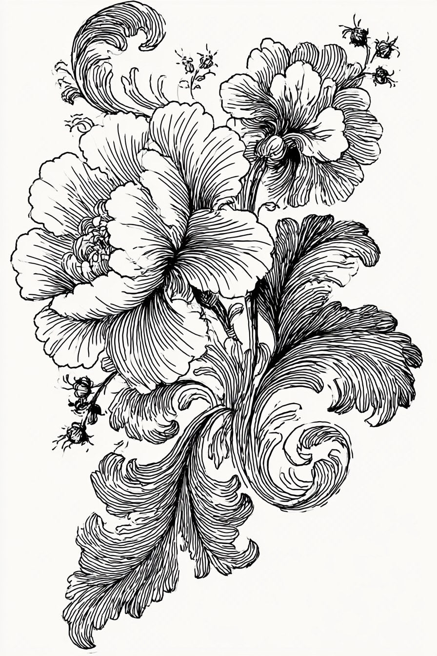 Digital PDF embroidery design bundle cover preview for Ornamental Borders & Baroque Frames Bundle 1, featuring curated embroidery patterns, motif library references and textile… - preview 13