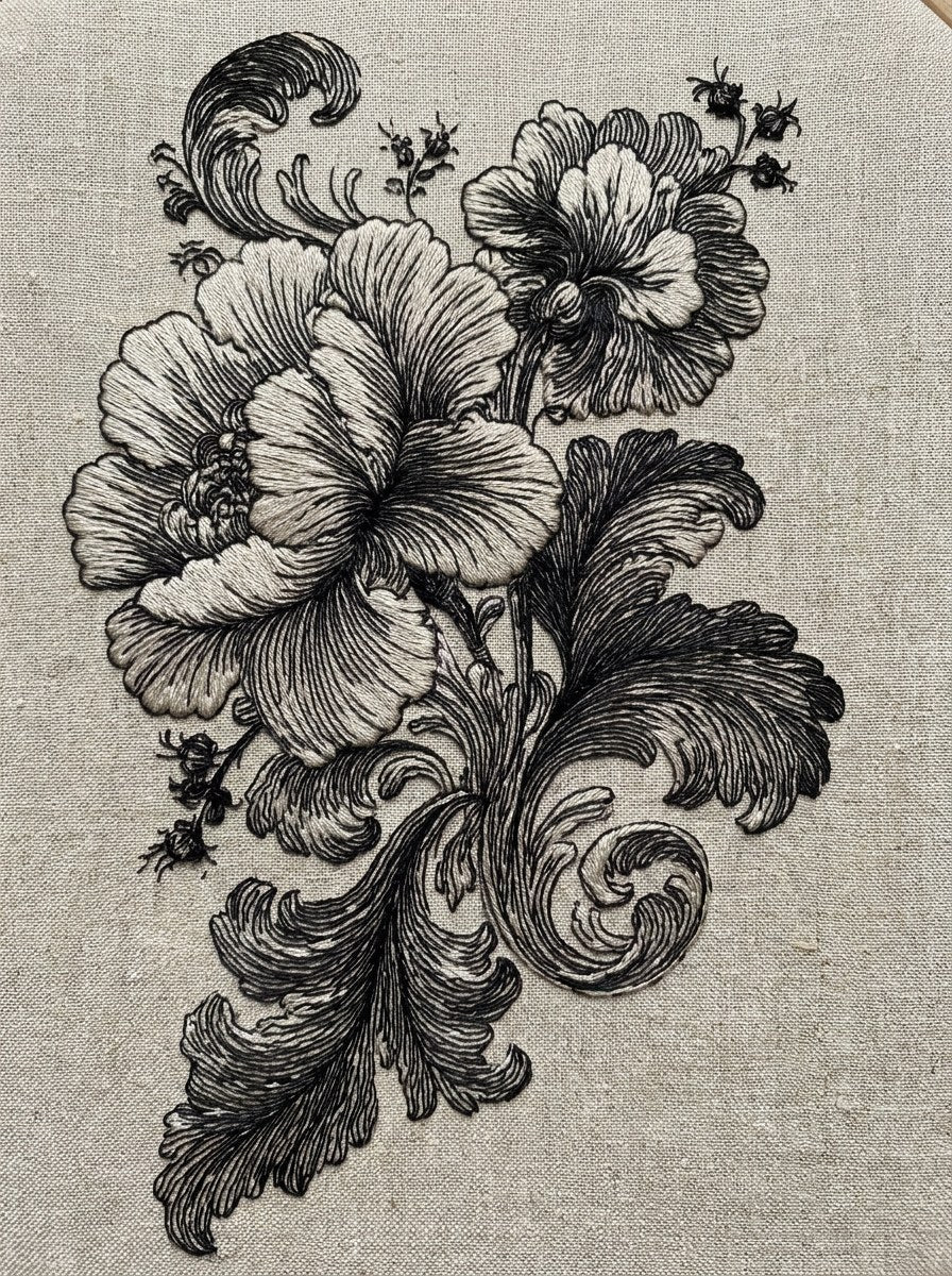 Digital PDF embroidery design bundle cover preview for Ornamental Borders & Baroque Frames Bundle 1, featuring curated embroidery patterns, motif library references and textile… - preview 15