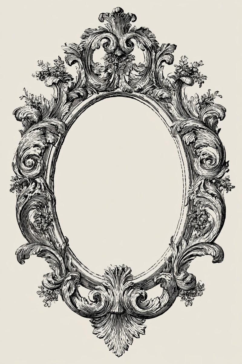 Baroque Oval Medallion from Baroque Scrollwork & Luxury Ornament Book 2, a digital embroidery design reference for machine embroidery designs, embroidery patterns and embroidery design reference.