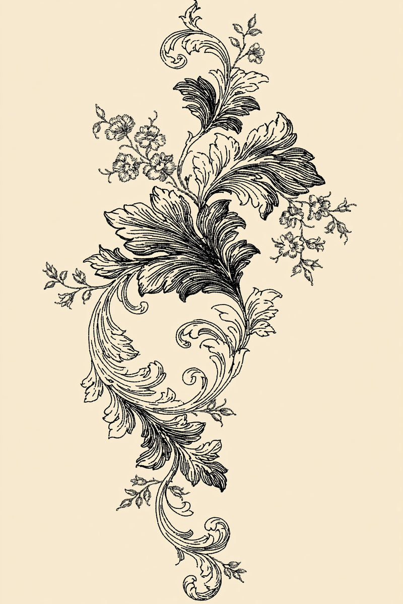 Baroque Runner Border 02 from Napkins, Table Runners & Kitchen Linens Book 3, a digital embroidery design reference for machine embroidery designs, embroidery patterns and border and edge embroidery.