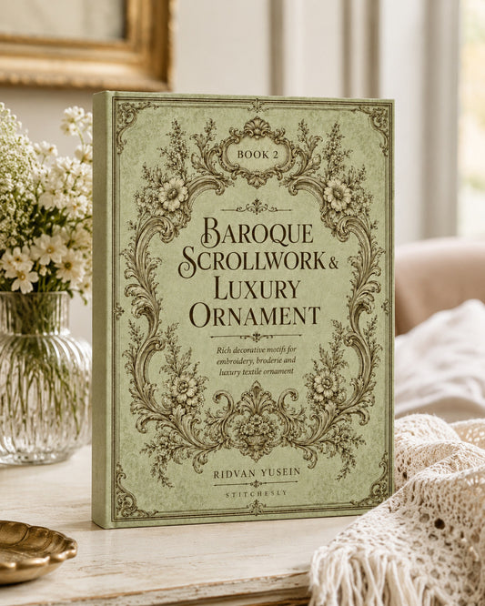 Baroque Scrollwork And Luxury Ornament 2 Book 03 from Baroque Scrollwork & Luxury Ornament Book 2, a digital embroidery design reference for machine embroidery designs, embroidery patterns and embroidery design reference.