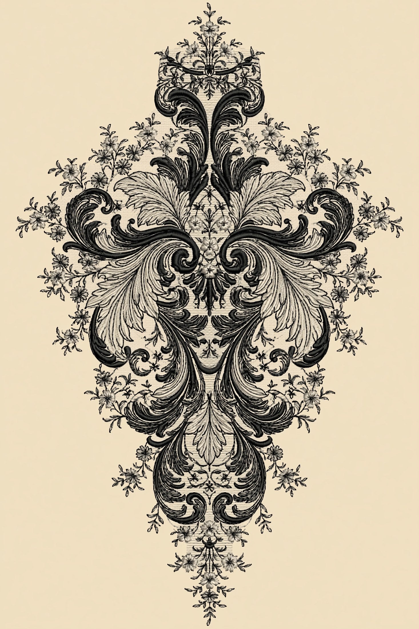 Digital PDF embroidery design bundle cover preview for Garment & Linen Placement Bundle 3, featuring curated embroidery patterns, motif library references and textile design… - preview 21