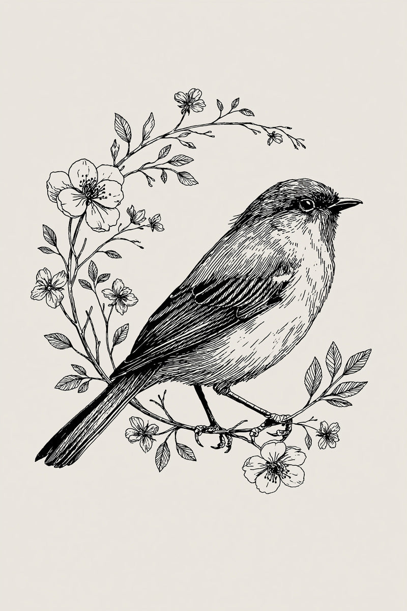 Bird And Floral Wreath Birds from Birds Embroidery Book 1, a digital embroidery design reference for machine embroidery designs, embroidery patterns and frames and monogram spaces.
