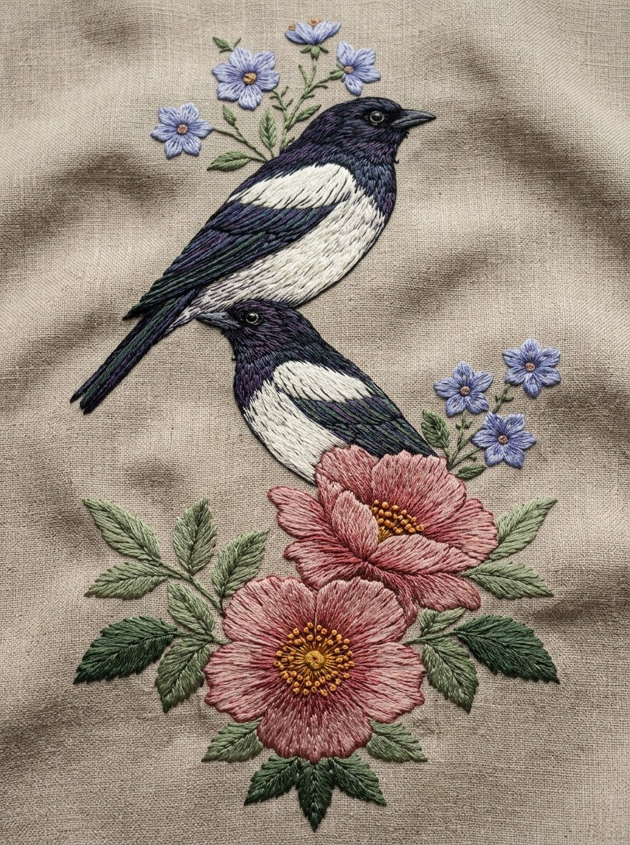Digital PDF embroidery design bundle cover preview for Nature, Country Folk & Global Color Bundle 4, featuring curated embroidery patterns, motif library references and textile… - preview 25
