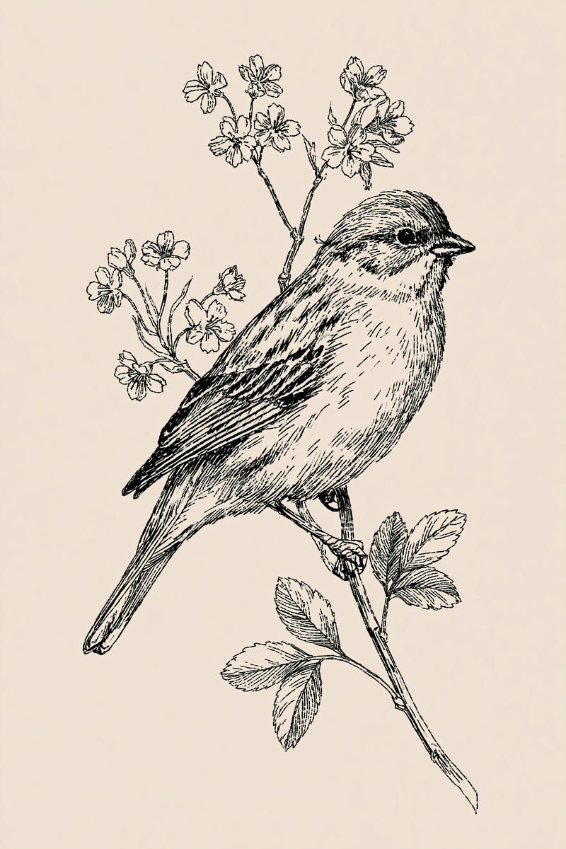 Bird Guest Towel Motif Birds from Birds Embroidery Book 2, a digital embroidery design reference for machine embroidery designs, embroidery patterns and linen and home textile projects.