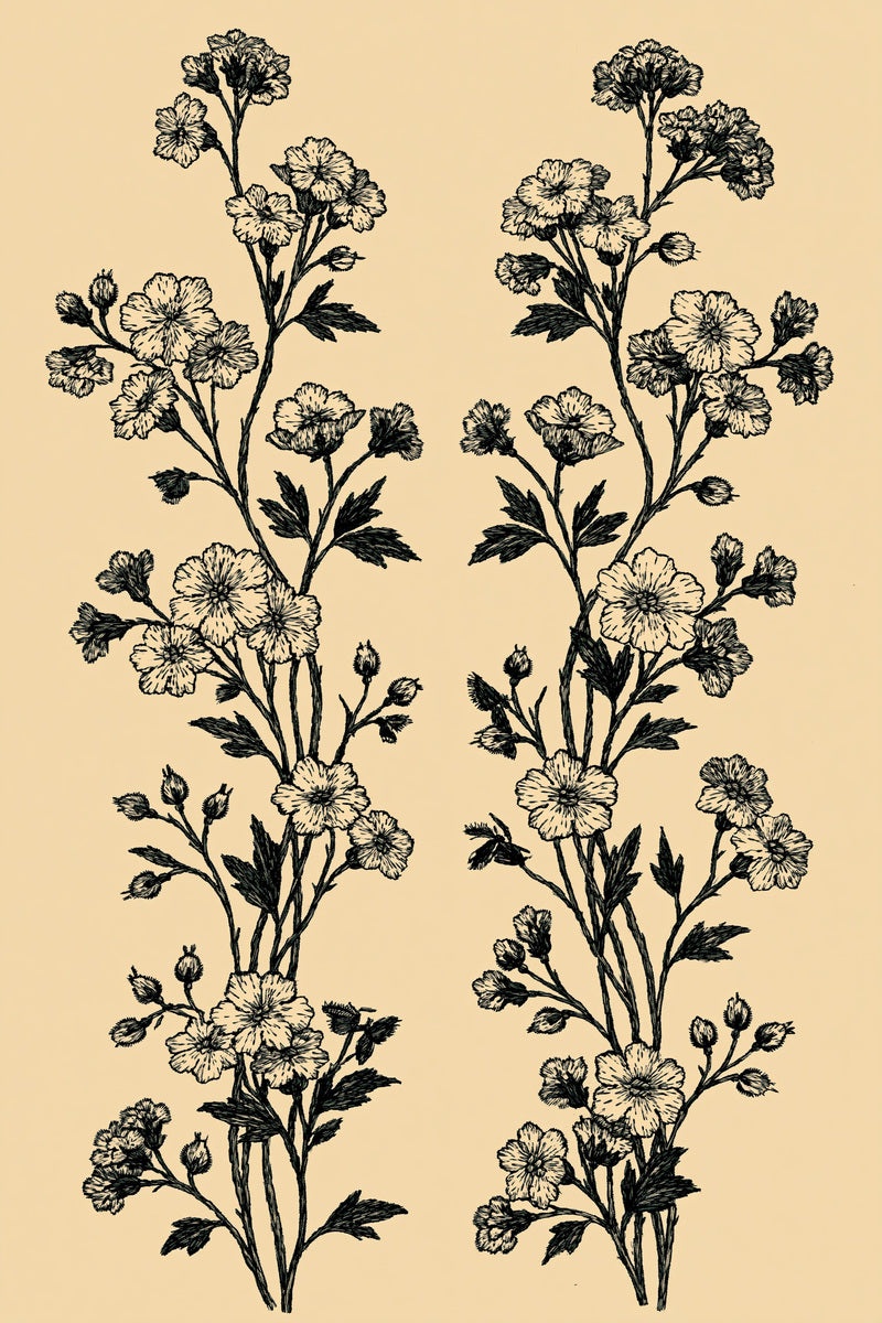 Blouse Front Twin Floral Panels from Jacket Backs & Shirt Fronts Embroidery Book 2, a digital embroidery design reference for machine embroidery designs, embroidery patterns and garment placement ideas.